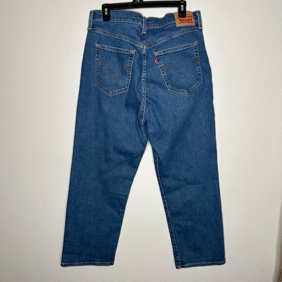Levi's Ribcage button fly Straight Ankle Jeans Sz 32" - Picture 10 of 12